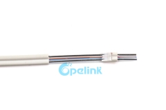 Gjxfh ftth cabo de fibra óptica, 1/2/4 núcleo de fibras nuas singlemode g657a1 g657a2, ftth arco-tipo de aço enfiado tipo gota cabo de fibra óptica gjxh