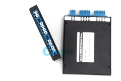 8CH Mux/Demux LGX Optical DWDM, Plastic ABS Box LC Adapter Plug-in DWDM Module with Upg
