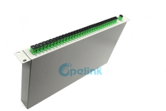 Rack de montagem de fibra óptica plc divisor