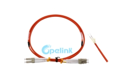 LC-LC Armored Fiber Optic Patch Cord , 2.0mm Duplex Fiber Cable