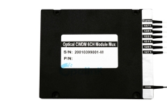 Módulo CWDM óptico 6CH, 0,9mm LC/PC ABS caja CWDM Mux / Demux módulo con puerto expreso