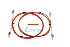 Cordão de patch de fibra óptica blindada LC-LC, cabo de fibra duplex de 2.0mm