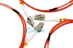 LC-LC Armored Fiber Optic Patch Cord , 2.0mm Duplex Fiber Cable