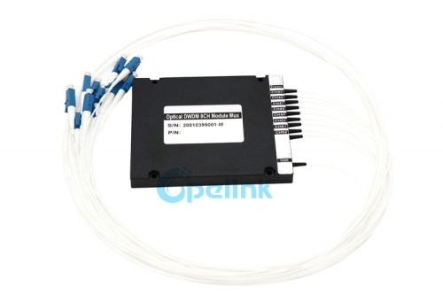 8+1CH Optical DWDM Module, 0.9mm LC/PC ABS BOX DWDM Mux / Demux Module with Express port
