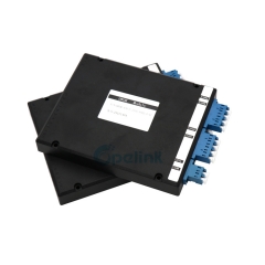 4CH Optical DWDM , Plastic ABS Box 100G DWDM Mux/Demux LC Adapter Plug-in Module with Upg