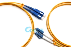 SC-LC Fiber Patch cord, 2.0mm Duplex SM 9/125 Fiber Optic Patch Cable without clip