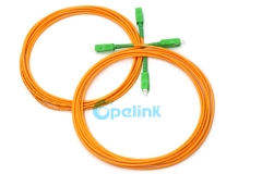 SC/APC-SC/APC 3.0mm SM Simplex 9/125 Fiber Optic Patch Cord
