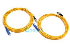 SC-FC Fiber Jumper, 3.0mm SM Simplex 9/125 Fiber Optic Patch Cord