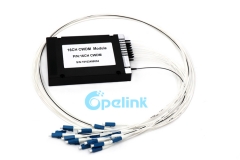 16CH Optical CWDM , 0.9mm LC/PC ABS Box Mux/Demux CWDM Module