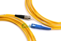 SC-FC Fiber Jumper, 3.0mm SM Simplex 9/125 Fiber Optic Patch Cord