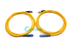 SC-FC Fiber Jumper, 3.0mm SM Simplex 9/125 Fiber Optic Patch Cord