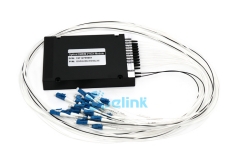 9+1ch dwdm mux demux módulo, 0.9mm lc/pc abs caixa óptico dwdm módulo com porta expressa