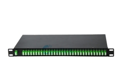 2x64 крепление для стойки PLC волоконный сплиттер, LC/APC 1U 19 