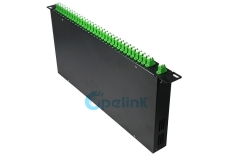 2x64 крепление для стойки PLC волоконный сплиттер, LC/APC 1U 19 