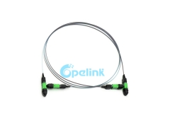 Cable de cinta MPO: puente de fibra MPO a MPO, monomodo, cinta desnuda de 12 fibras