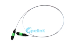 Cable de cinta MPO: puente de fibra MPO a MPO, monomodo, cinta desnuda de 12 fibras