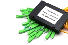Divisor de fibra 2X24, divisor PLC de fibra óptica SC/APC de 2,0mm, paquete de caja ABS