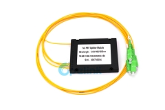 1x3 Fibra Óptica FBT Splitter, Módulo ABS Acoplador FBT, 2.0mm SC/APC SingleMode