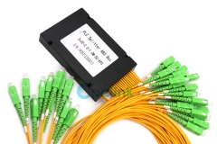 Divisor PLC de fibra óptica 2X32, divisor PLC de fibra SC/APC de 2.0mm, pacote de caixa de plástico