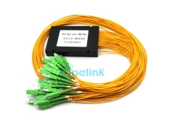 Divisor PLC de fibra óptica 2X32, divisor PLC de fibra SC/APC de 2,0mm, paquete de caja de plástico