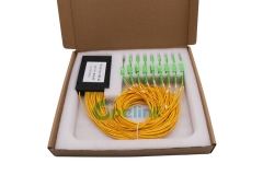 Divisor PLC de fibra óptica 2X32, divisor PLC de fibra SC/APC de 2.0mm, pacote de caixa de plástico