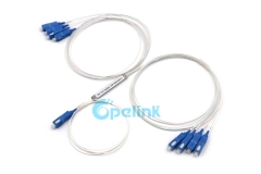 Divisor del PLC 1X8, mini divisor de la fibra Blockless de SC / PC 0.9mm