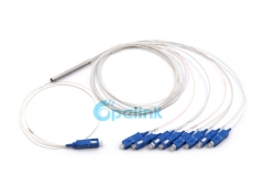 Divisor del PLC 1X8, mini divisor de la fibra Blockless de SC / PC 0.9mm