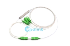 1X4 Fibra PLC Divisor, SC / APC 0.9mm Mini Divisor Ótico Bloqueado