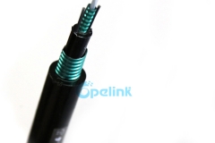 2-24cores GYXTW53 Cabo de fibra óptica para exterior, cabo de fibra óptica de tubo solto central de dupla blindagem com blindagem dupla