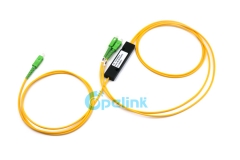 Acoplador FBT SC / APC 1X2 de 3.0 mm, divisor FBT de alta confiabilidad y estabilidad con empaque de CAJA ABS