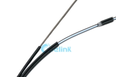 Cabo de fibra óptica FTTH, auto-sustentável Figura 8 cabo de fibra óptica de aço trançado, cabo de fibra óptica de membro de força metálica, Gjyxch / GJYXFCH