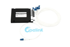 Módulo 8CH Mux / Demux DWDM, componente DWDM óptico de design compacto com pacote ABS BOX