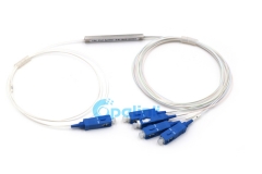 1X4 PLC de fibra de divisor de SC/PC 0,9mm Mini Blockless PLC Splitter