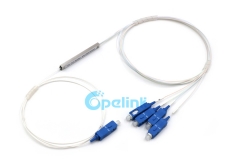 1X4 PLC de fibra de divisor de SC/PC 0,9mm Mini Blockless PLC Splitter