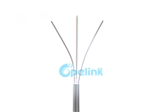 Cabo de fibra óptica FTTH, cabo de fibra óptica de aço trançado tipo GJXFH, cabo de fibra óptica FTTX econômico