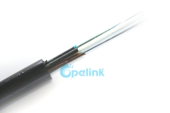 GYFTY Cable óptico trenzado de tubo suelto no metálico, cable de fibra óptica para exteriores de 2-144 núcleos, cable de fibra Aeria profesional no autoportante