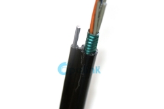 Cabo óptico de fibra óptica autoportante de 2 a 144 fibras GYTC8S, excelentes propriedades mecânicas Cabo óptico de exterior blindado