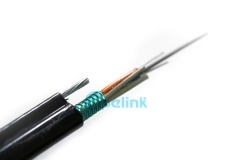 Cabo óptico de fibra óptica autoportante de 2 a 144 fibras GYTC8S, excelentes propriedades mecânicas Cabo óptico de exterior blindado