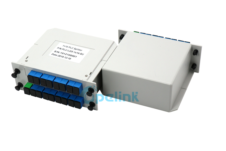 Cassette type plc fiber optic splitter