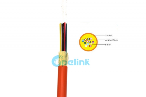 Cabo de fibra óptica de distribuição, cabo de fibra óptica multimodo interno, cabo multi-fibra óptica GJPFJV