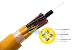 Cabo de distribuição de fibra ótica de subunidade, cabeamento interno multifibra Cabo de fibra ótica, Cabo de fibra ótica multifuncional de até 144 núcleos