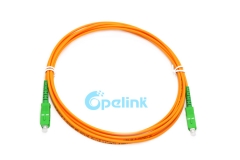 SC / APC - Patch cord de fibra óptica SC / APC, jumper de fibra óptica monomodo OS2 de alta qualidade, cabos patch de fibra óptica simplex EconomySC / APC