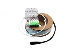 Caixa de distribuição de tomada de parede de fibra óptica de 4 portas, Patchcord de distribuição de fibra compatível SC / APC-SC / APC