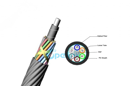 Cabo de fibra soprado de ar de 12-144 núcleos, cabo de microfibra de alta qualidade