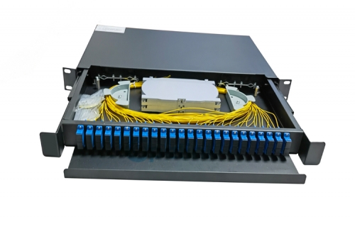 24 porta de distribuição óptica armação de rack montagem odf