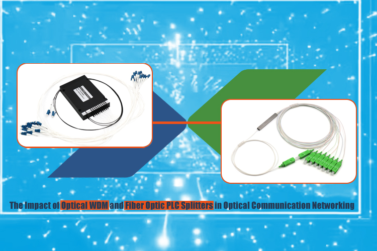 The Impact of Optical WDM and Fiber Optic PLC Splitters in Optical Communication Networking