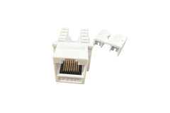 CAT6A Unshielded Toolless Keystone Jack, ABS plastic, Multiple colors available