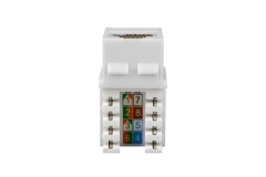 CAT6A Unshielded Toolless Keystone Jack, ABS plastic, Multiple colors available