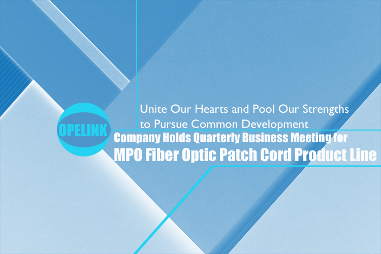 Company Holds Quarterly Business Meeting for MPO Fiber Optic Patch Cord Product Line
