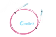 LC LC Duplex Multimode OM4 Fiber Optic Patch Cord with Push Pull Tabs